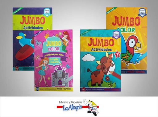 [9789962818830] COLECCION JUMBO COLOR 4 TITULOS  TEMATICA CUENTO   EDITORIAL SICOBEN