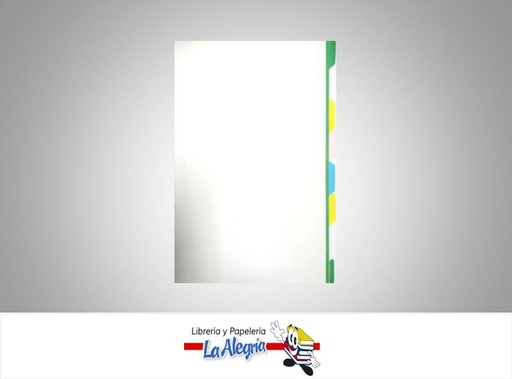 [98021383] SEPARADOR BRISTOL CARTA 8 DIV COLOR    