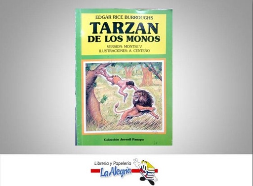 [980694] TARZAN DELOS MONOS  TEMATICA NOVELA FICCION AUTOR EDGAR RICE BURROUGHS EDITORIAL PANAPO