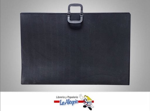 [A183081] PORTAFOLIO C/ASA PLASTICO 98X63CM NEGRO MARCA O.K.   