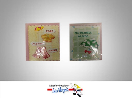 [A34004] TARJETA DE REGALO 7,5X10 CM TODA OCASION MARCA S/M   