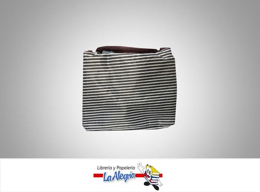 [ACATA020] VIANDA TERMICA LONA AISLADA 23X17CM RAYA    