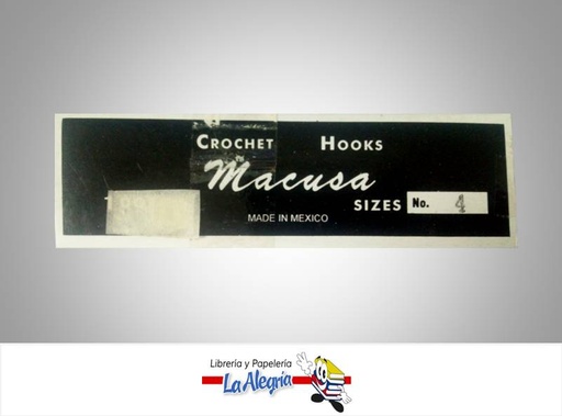[ACROCHET4] AGUJA CROCHET MACUSA N4 MARCA MACUSA   