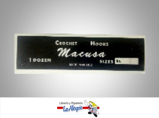 [ACROCHET7] AGUJA CROCHET MACUSA N7 MARCA MACUSA   