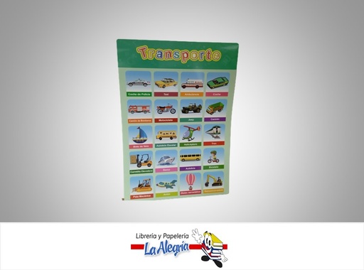 [AFEDUCTIVO08] AFICHE EDUCATIVO TRANSPORTE 42X28CM MARCA S/M