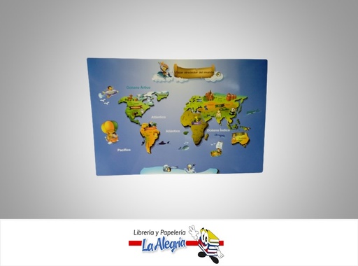 [AFEDUCTIVO09] AFICHE EDUCATIVO VIAJE ALREDEDOR DEL MUNDO 42X28CM MARCA S/M