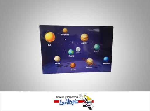 [AFEDUCTIVO13] AFICHE EDUCATIVO SISTEMA SOLAR 42X28CM MARCA S/M