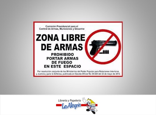 [AFG164] AFICHE GRANDE ZONA LIBRE ARMAS MARCA S/M   