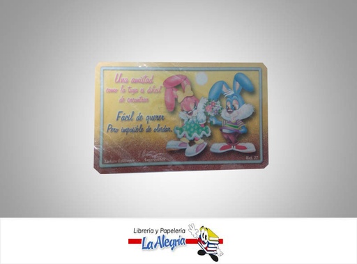 [AFI25] TARJETA DE REGALO 11,8X7,3 CM AMORSITOS MARCA AMORSITOS   