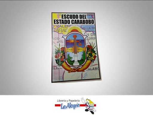 [AFM022] AFICHE MEDIANO ESCUDO EDO CARABOBO MARCA S/M   