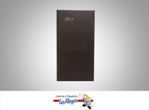 [AG201708] AGENDA BOLSILLO 2017 15X8CM UND MARCA CARONU   