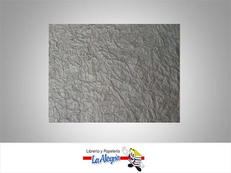 [ALPLTHRT6513] PAPEL LEATHERETTE 56X76 CM GRIS PLIEGO MARCA S/M   