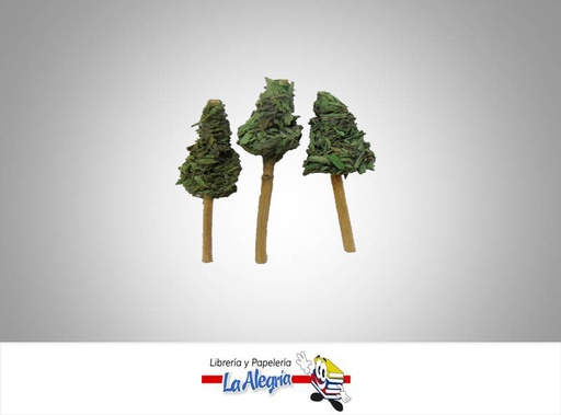[ARBOL0006] ARBOL PINO NATURAL PARA MAQUETA 5CM UND MARCA DISEÑOS EN BLANCO