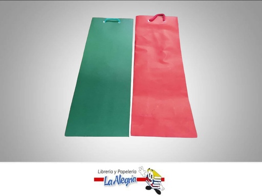 [B1MP28] BOLSA DE REGALO BOTELLA UNICOLOR MARCA S/M   