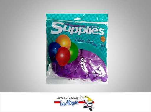 [BALLOONCR038] GLOBO R12 CRISTAL MORADO UND MARCA SUPPLIES   