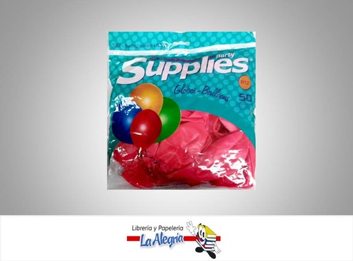 [BALLOONCR051] GLOBO R12 CRISTAL ROJO UND MARCA SUPPLIES   