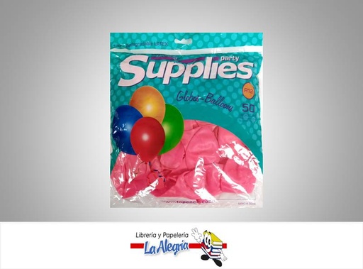 [BALLOONCR061] GLOBO R12 CRISTAL ROSADO UND MARCA SUPPLIES   
