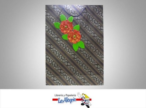 [BB10133242] BOLSA DE REGALO 42X31 C/FLOR MARCA S/M   