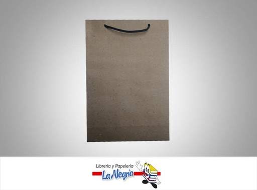 [BK14X22] BOLSA KRAFT 14X22X4 CM NATURAL UND MARCA S/M   