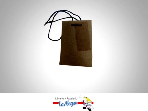 [BK16X22] BOLSA KRAFT 16X22X4 CM NATURAL UND MARCA S/M   