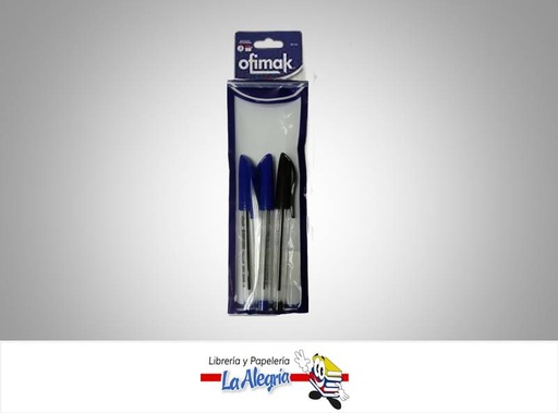 [BL111] BOLIGRAFO TRION BLISTER DE 3 UNIDADES2 MARCA OFIMAK   