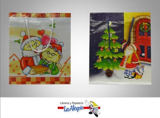 [BMNC] BOLSA DE REGALO 21X18 D/NAVIDAD MARCA VOILA   