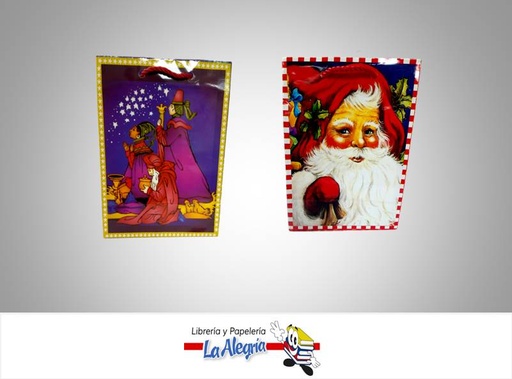 [BMNC1] BOLSA DE REGALO 16,2X8 D/NAVIDAD MARCA KUCHIS   