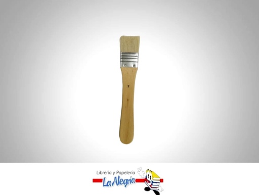 [BMPN33MM] BROCHA MADERA PLANA 33MMNATURAL UND    