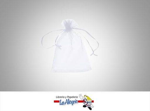 [BOC16] BOLSA DE REGALO ORGANZA 18X12,5CM BLANCA UND MARCA POINTER