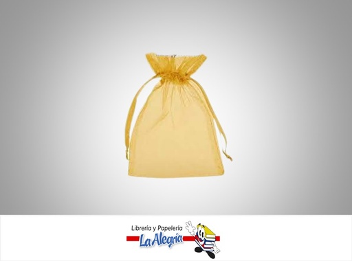 [BOC18] BOLSA DE REGALO ORGANZA 18X12,5CM BRONCE UND MARCA POINTER