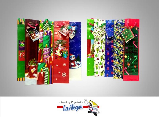 [BOLNPQ2] BOLSA DE REGALO 22X5.5 D/NAVIDAD MARCA S/M   