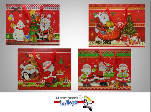 [BOLSANAVJMB] BOLSA DE REGALO 3D 30X38.5 D/NAVIDAD MARCA S/M   