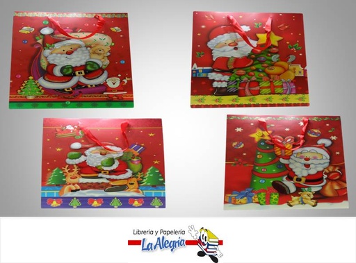 [BOLSANAVJMB10] BOLSA DE REGALO 3D 42X31 D/NAVIDAD MARCA S/M   