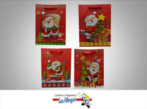 [BORE3D] BOLSA REGALO 3D 24X18 D/NAVIDAD MARCA S/M   