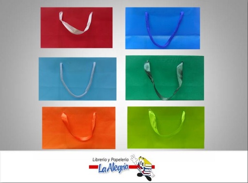 [BU03] BOLSA DE REGALO UNICOLOR 11X19.5 MARCA S/M   