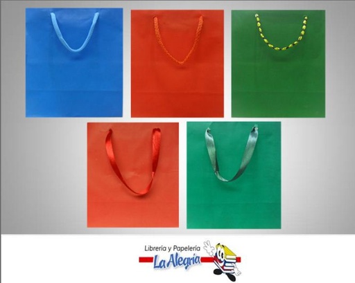 [BU08] BOLSA DE REGALO UNICOLOR 17X19CM MARCA S/M   