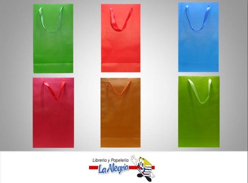 [BU20] BOLSA DE REGALO KRAFT UNICOLOR 21X36CM MARCA CROMO DISEÑOS   