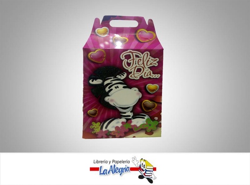 [CAJA12] CAJA DE REGALO 19X27X5X12 CM FELIZ DIA U MARCA S/M   