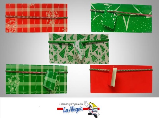 [CAJA31] CAJA DE REGALO ARMABLE 25,5X16X9 D/NAVID MARCA S/M   