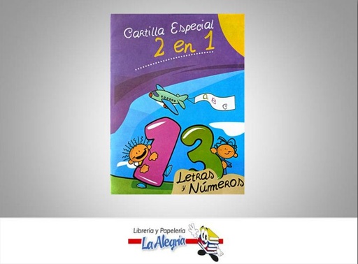 [CART2EN1] CARTILLA ESPECIAL 2 EN 1  TEMATICA ESCOLAR   EDITORIAL EL ARAGUEÑO