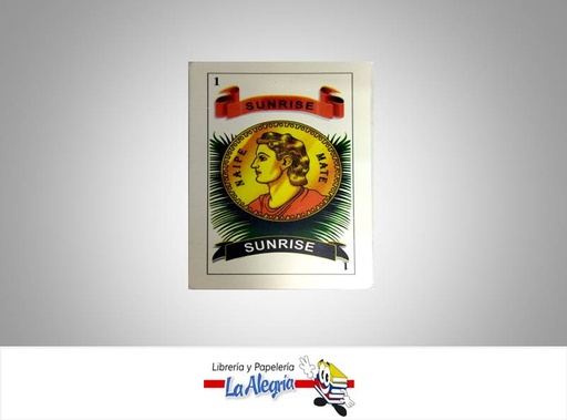 [CARTA02] CARTA DE PLASTICO ESPANOLA UND MARCA SUNRISE   