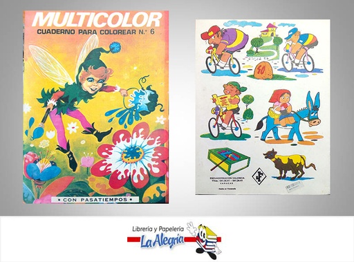 [CARTILLA06] CARTILLA MULTICOLOR N- 6  TEMATICA JUEGOS Y ACERTIJOS   EDITORIAL ENCUADERNACION VALENCIA