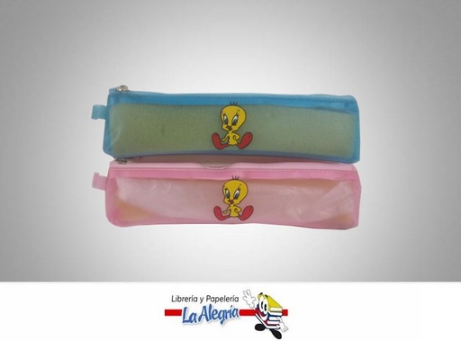 [CARTUS] CARTUCHERA PLAST C/CIERRE PIOLIN 20X5CM MARCA S/M   