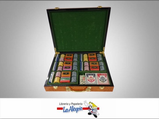 [CASI002] FICHERO D/CASINO 350 FICHAS MARCA S/M   