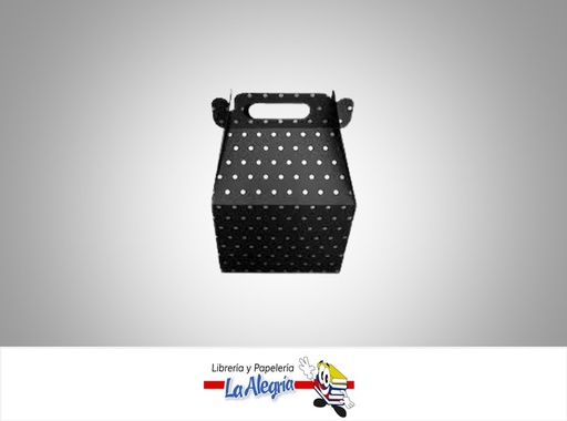 [CCFE022] CAJA CARTON 5X8.5 CM FELIZ NEGRA/PUNTO U MARCA BLINDAC   