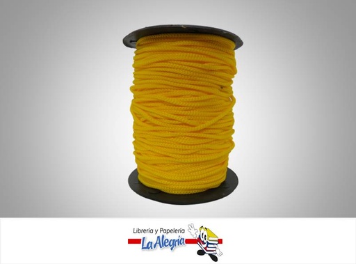 [CD003002] CORDON DE SEDA 3MM AMARILLO XMETRO MARCA S/M   