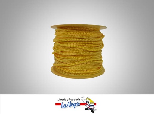 [CD003006] CORDON DE SEDA 3MM AMARILLO ARENA XMETRO MARCA S/M   