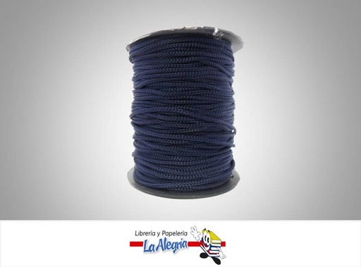 [CD003012] CORDON DE SEDA 3MM AZUL OSCURO XMETRO MARCA S/M   