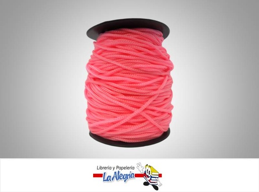[CD003061] CORDON DE SEDA 3MM ROSADO XMETRO MARCA S/M   