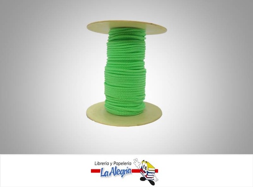 [CD003073] CORDON DE SEDA 3MM VERDE MANZANA XMETRO MARCA S/M   